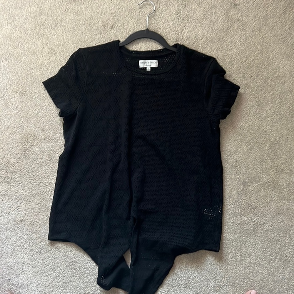 Madewell Texture and Thread tie waist top